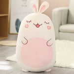 Utmärkt kvalitet 60 cm Squishmallows plyschdjur Kawaii mjuk stor kudde Z enhörning bekväm klassisk-WELLNG Pink rabbit