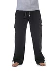 Pro Club Fleece Cargo Sweatpants 13.0oz 60/40 - Black -