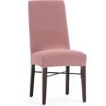 ECOMMERC3 2 Housses de Chaise en Tissu Super élastique - Housses pour Chaise de Couleur Rose bi-élastiques, Respirantes et adaptables à Plusieurs modèles, Protection Contre l'usure Quotidienne