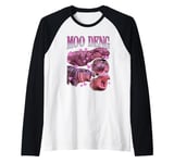 Moo Deng I Love You Bouncy Pig The Cute Baby Hippo Raglan Baseball Tee