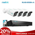 Reolink RLK8-810B4-A 4K 8CH 2TB HDD NVR Outdoor PoE CCTV Security Camera System