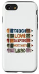 Coque pour iPhone SE (2020) / 7 / 8 Graphique principal de Teach Love Inspire Motivate