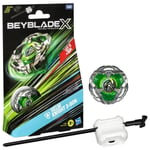 Beyblade X, Starter Pack Helm Knight 3-80N avec toupie de compétition à rotation droite de type défense et lanceur, à partir de 8 an