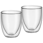 WMF Kult Lot de 2 verres à cappuccino à double paroi - 250 ml - Effet flottan...