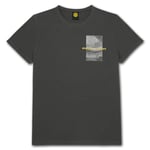 Borussia Dortmund BVB Nostalgie T-Shirt Anthracite Cotton in Conversion Stade Jubilé 50 Ans Taille XL, Gris, XL