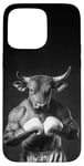 Coque pour iPhone 15 Pro Max Taureau Boxe Boxer Sport