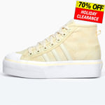 Adidas Originals Nizza Platform Women's Casual Retro Mid-Top Plimsoll Trainers