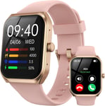 Montre Connectée Femme, 1,91"" Écran Lcd Smartwatch, 280 Mah Montre Connecter Pour Femme Avec Appels Whatsapp, Alertes D'information, Oxymètre, Moniteur De Fréquence Cardiaque Pour Android Ios