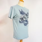 Men's Small Mantaray Authentic Motorbike T-Shirt, Light Blue, With Original Tags