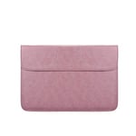 Laptop Bag PU01S PU Leather Horizontal Invisible Magnetic Buckle Laptop Inner Bag for 13.3 inch laptops (Pink) (Color : Pink)