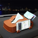 DUKAILIN Tissue Box Holder Tissue Box Holder for Car Car Model Multi Function Tissue Box Home Car with Mobile Phone Bracket