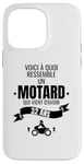 Coque pour iPhone 14 Pro Max idée cadeau pour un motard humour homme original 32 ans