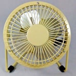 Mini Usb Desk Fan Small Quiet Personal Cooler Portable Table Fan Metal Size 4"