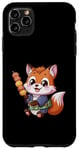 Coque pour iPhone 11 Pro Max Renard kawaii avec Hanami Dango