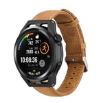 Strap-it Bracelet cuir - compatible pour Huawei Watch GT (marron)