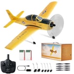 VEVOR Avion RC télécommandé 2,4 GHz à 4 canaux stabilisateur gyroscopique à 6 axes, jouet d'avion formateur mousse EPP prêts à voler, facile à piloter pour adultes, enfants, débutants, garçons, filles