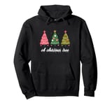 Groovy Oh Christmas Tree Cakes Lovers Cute Christmas Party Pullover Hoodie