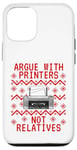 iPhone 12/12 Pro Ugly Christmas Printer, IT Technician, Computer Office Funny Case