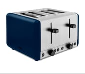 Tower Sera 4 Slice 1800W Toaster in Midnight Blue with Black Trim T20086MNB