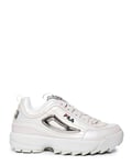 Fila Disruptor N Low Womens Beige Trainers - White Leather - Size EU 40