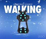 2GO Everyday Icegrip Walking Lot de 10 Crampons antidérapants pour Chaussures avec 10 Crampons pour Tout Le Pied, Crampons, Crampons, Neige pour Chaussures, Maintien Optimal sur la Glace et la Neige