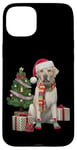 iPhone 15 Plus Yellow Lab Labrador Christmas Dog Santa Hat Pajama Puppy Pup Case