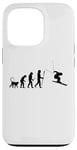 Coque pour iPhone 13 Pro Skieur Evolution Passionné de ski