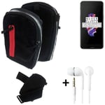 Shoulder bag / holster + earphones for OnePlus 5 Belt Pouch Case