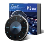 OTTOCAST P3 Lite AI Box, CarPlay sans Fil et Android Auto avec Netflix Youtube, Système Android 12 4 + 64 Go, Réseau Mobile SIM 4G Android TV Box Compatible avec Les Voitures avec CarPlay Filaire