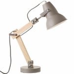 Lampe en bois et métal 43 cm