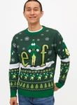 Tu Mini Me Men's Elf Christmas Jumper XL Green Xl male