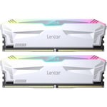 Lexar ARES RGB 32GB (2x16GB) 6400MHz DDR5 Memory Kit - WHITE LD5EU016G-R6400GDWA