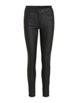 Vicommit Coated Rwsk New Pant-Noos Bottoms Trousers Leather Leggings-Byxor Black Vila