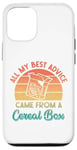 Coque pour iPhone 14 Pro All My Best Advice Came from a Cereal Box – Retro Sarcastic