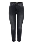 ONLY Jean Coupe Droite ONLEMILY Taille Haute Straight Fit Jeans Washed Black 30 34 Washed Black (US) 30 / L34