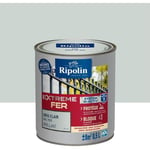 RIPOLIN Peinture pour Fer Extérieur - Gris Clair Brillant, 0,5L