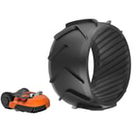 Convient pour roue avant de tondeuse à gazon robot Worx, enjoliveur en caoutchouc noir, M500, M700, S300, M1000, M700 Plus