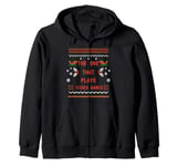 The one that plays video games Matching Christmas For Family Zip Hoodie