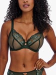 Freya Loveland Underwired Plunge Bra, Emerald