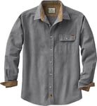 Legendary Whitetails Buck Camp Chemise à Manches Longues en Flanelle pour Homme L-XL Gris Anthracite chiné