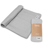 lionelo Bamboo Swaddle Muslin Baby Swaddle Newborn Blanket Made of 100% Natural Bamboo Cotton, Big size 120x120cm Pleasant to the touch, Soft fabric, Absorbs moisture and unpleasant odors