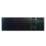 Logitech G915 LIGHTSPEED Clavier Gamer sans Fil Mécanique, Switch ultra-plat GL Tactile, RGB LIGHTSYNC, Design élégant et mince, 30+ heures de jeu, 2,4 GHz/Bluetooth, Français AZERTY - Noir