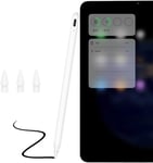 Stylet Tablette Pour Ipad, Stylus Magnétique Avec Rejet De Paume&raccourci Bluetooth Pour Ipad 10/9/8/7/6è Gén, Ipad Pro, Ipad Air 3/4/5/6e, Air 11/13¿ 2024, Mini 6/5, Blanc