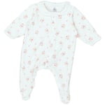 Pyjamas / Chemises de nuit Petit Bateau  Pyjama bébé Blanc - 3 mois