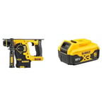 DEWALT DCH253N-XJ 18V XR Lithium-Ion SDS Plus Body Only Rotary Hammer Drill, Yellow/Black, 4.17 cm*13.07 cm*8.66 cm + DEWALT Battery