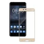 Nokia 6 näytön suojus karkaistua lasia (täysi suojaus) (kultainen) Kullankeltainen