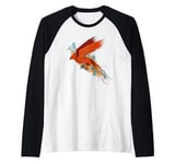 Harry Potter Fawkes the Phoenix in Flight Raglan Baseball Tee