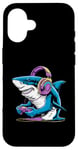 Coque pour iPhone 16 Costume de requin pour adolescents - Jeu vidéo - Peluche requin