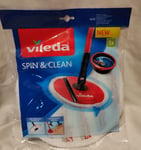 Vileda Mop Refill Pad for Spin and Clean Mops 100% Microfibre Machine Washable