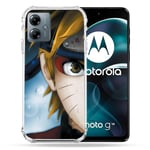 Cokitec Coque Renforcée pour Motorola G14 4G Manga Naruto Blanc